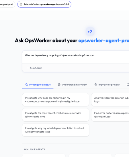 OpsWorker v1.6.0: From Reactive Investigator to Proactive Kubernetes Copilot